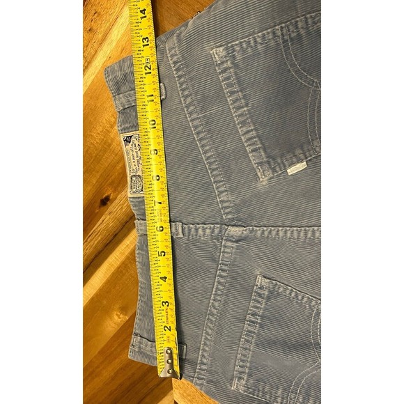 Vintage Levis California Straights Corduroy Pants Sz 26 Lt Blue High Rise EUC - Picture 8 of 10